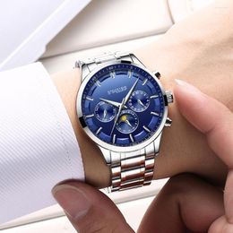 Wristwatches S2SQURE Men Watch Automatic Sun Moon Phase Waterproof Multifunctional Mechanical Men's Watches Top