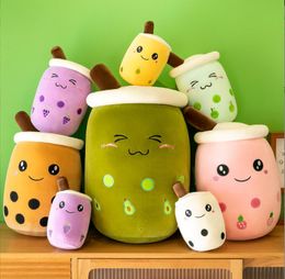 35cm Bubble Tea Plush Toy Stuffed Animal Cute Food Cup Milk Boba Plush Soft Cushion Birthday Gift