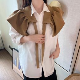 Bow Ties 2022 Women Shawl Fake Collars Lady Solid Colour False Collar Necklace Tie Shirt Dress Decorative Female Detachable Cape