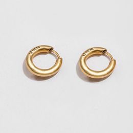 Classic Letter Hoop Earring Women Vintage Letters Earrings Special Design Fashion Jewellery for Gift Party