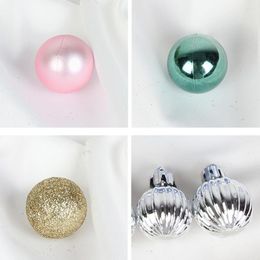 Party Decoration 5 Styles 1 Box Excellent Large Hanging Decorative Glitter Balls PS Christmas Sparkling For Household