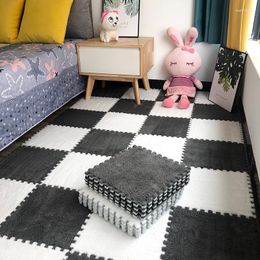 Carpets 3/6/9Pcs/Lot Soft Plush Kids Carpet Baby Play Mat Children's Rugs Toys EVA Foam Puzzle Interlock Floor Mats