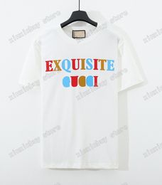 xinxinbuy Men designer Tee t shirt Paris Exquisite letter print cotton women black white gray S-XL