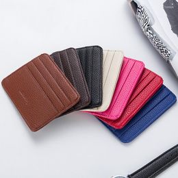 Card Holders Small Mini Travel Lizard Pattern Leather Bank Business Id Holder Wallet Case For Men Women With Window 2022