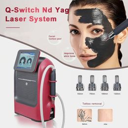 532nm 755nm 1064nm 1320nm Q-switch ND YAG Laser Tattoo Removal Pigmentation Removal Picosecond Machine With 4 Wavelength