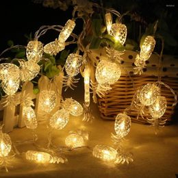 Strings 2.2M Pineapple LED Lighting Fairy String Wire Light Battery Powered 20 Heads Garland For Wedding Party Decoration