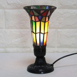 Table Lamps Tiffany Glass Lamp Vintage Baroque Light For Bedroom Bedside Desk Living Room Decor Night Home Lighting