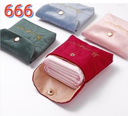 Duffel Bags Napkin Sanitary Pad Pouch Women Girl Cute Towel Storage Bag Coin Purse Lipstick Headphone Case Holder