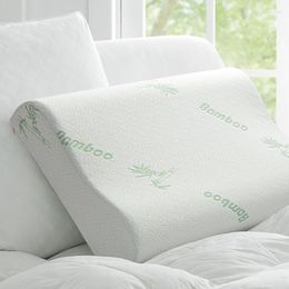 Pillow Bamboo Fibre Slow Rebound Health Care Memory Foam Natural Latex Support The Neck Fatigue Relief