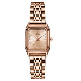 Classic Square Dial Ladies Watch 22mm Quartz Movement Stainless Steel Fashion Business SimpleLadies gift