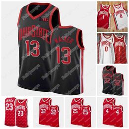 23 James Ohio State Buckeyes CJ Walker Kyle Young E.J. Liddell Duane Jr. Alonzo Gaffney Justin Ahrens NCAA College Basketball Jersey