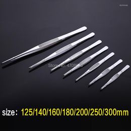 Outdoor Gadgets Dressing Forceps Stainless Steel Precision Tweezers Straight Clamps Pliers Round Head 3pcs/pack Various Size