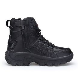 Boots WinterAutumn Men High Quality Brand Military Leather Special Force Tactical Desert Combat Boats Outdoor Shoes Snow 220921