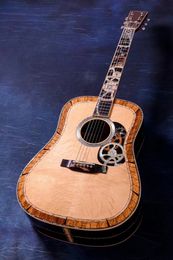 Solid Spruce Acoustic Guitar All Solid Rosewood Back and Sides