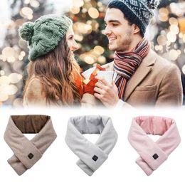 Bandanas Smart Heating Scarf For Winter USB Electric Rechargeable Heated Neck Wrap Warm Soft Scarves Men And Wome