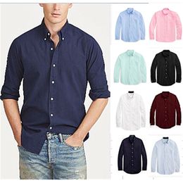 Camicie casual da uomo D2105 Homme Small Horse Camicia in cotone di alta qualità 100 Camicie eleganti a maniche lunghe da uomo Moda casual Hombre Style 220921