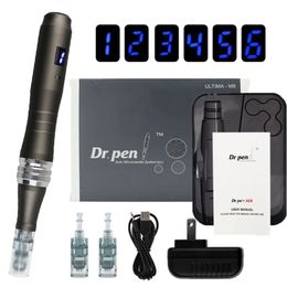 Tattoo Machine Professional Wired Dr pen M8 With Cartridges Derma Pen Skin Care Kit Acne Scar Removal Microneedle Home Use Beauty 220921