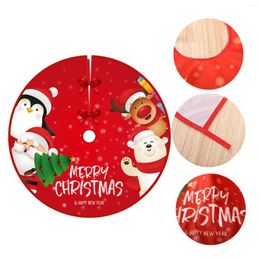 Christmas Decorations 90cm Tree Skirt Exquisite Santa Snowman Elk Snowflake Xmas Bottom Decor Merry Christma For Home 2023 B4B1