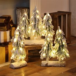 Christmas Decorations decoration scene atmosphere layout mini white luminous tree home desktop small 220921