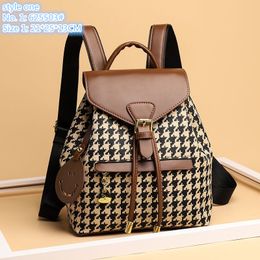 Wholesale factory ladies shoulder bag 2 styles simple flip embossed handbag outdoor leisure printed backpack sweet pendant women backpacks 625503#