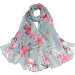 Men's Socks Men's Elegant Bohemian Floral Printing Long Soft Wrap Scarf Fashion Women Peach Ladies Scarves Shawl Wraps Kurtki Damskie