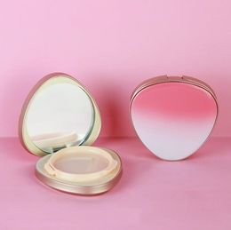 15ml Empty Makeup Powder jar Air Cushion Case heart-shaped gradient color with Puff and Mirror Refillable Make Up Foundation BB Cream Box SN6790