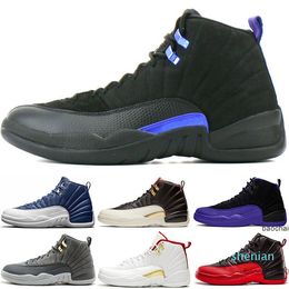 men basketball shoes black purple blue stone Dark concord Flu Game gym red Michigan o-black taxi the master wings