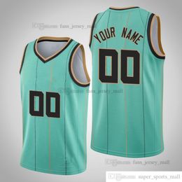 Printed Custom DIY Design Basketball Jerseys Customization Team Uniforms Print Personalised Letters Name and Number Mens Women Kids Youth Charlotte 210101