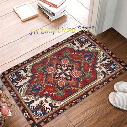 Carpets Boho Persian Rug Pattern Kitchen Bath Entrance Door Mat Coral Velvet Carpet Doormat Bedroom Mats Anti-Slip Absorbent Home Decor