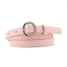 Belts Woman PU Leather Round Pin Buckle Belt 2022 Business Casual Luxury Strap Decoration Female For Dress Jeans