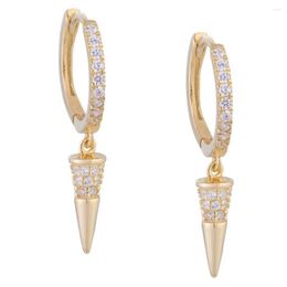 Dangle Earrings Fashion Cute Girl Jewellery Drop Charm Earring Geometric Spike Charms Gold Colour High Quality Trendy