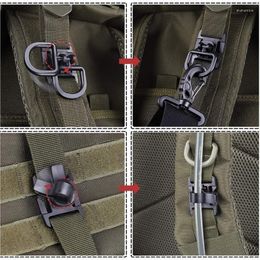 Clothing Yarn Pcs Backpack Fixing Buckle D-Ring Locking Gear Clip Attachments Kit Dominator Elastic Strings Strap Parts E56C