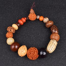 Nature Rudraksha 18 Style Beads Bracelets for Women Fashion Men Religious Buddha Meditation Buddhism Jewellery