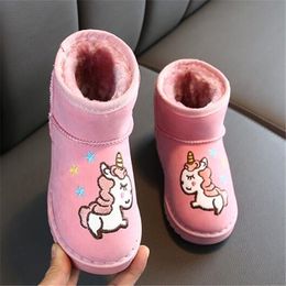 Children Boys Girls Boots Thicken Warm Kids Snow Boots Child Toddler Baby Footwear Winter Shoes