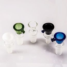 Colored Glass Bowl With Comb Screen 10mm 14mm 18mm Male Female Joint Connection Water Pipe Oil Rig Bubbler Smoking Bong
