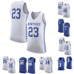 Nik1 NCAA College Kentucky Wildcats Basketball Jersey 22 Shai Gilgeous-Alexander 15 Cousins 0 Quade Green 2 Ashton Hagans Custom Stitched