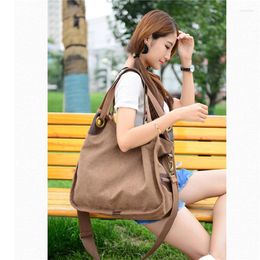 Evening Bags Fashion Canvas Large Capacity Women Handbag Big Shoulder Casual Hobos Lady FemaleHigh Quality Tote