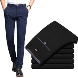 Men's Pants Mens Suit Spring and Summer Male Dress Business Office Elastic Wrinkle Resistant Big Size Classic Trousers 220920