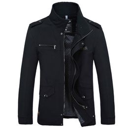 Men's Jackets Brand Coats Fashion Trench Coat Autumn Casual Silm Fit Overcoat Black Bomber Male long jacket M-5XL 220920