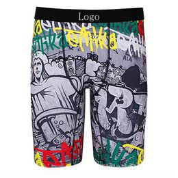 Summer New Trendy Men Boy XXL Plus Size Desinger Vendor Underwear Man Shorts Pants Boxers Sport Cartoon Printing Boxers Briefs S-XXL 130