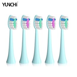 Toothbrush Yunchi Replacement Brush Heads for Y7 Electric Soft Dupont Bristle 5 Pcs 220921