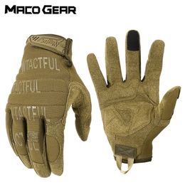 Five Fingers Gloves Outdoor Tactical Gloves Military Training Army Sport Climbing Shooting Hunting Riding Cycling Full Finger AntiSkid Mittens 220921