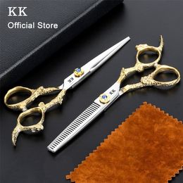 Scissors Shears KK Japan Original Professional Hair Cutting Thinning Barber Set Salon dressing Tools 220921