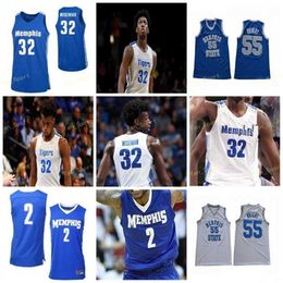 Nik1 NCAA College Memps Tigers Basketball Jersey 12 Ryan Boyce 14 Isaiah Maurice 15 Lance Thomas 2 Alex Lomax Custom Stitched