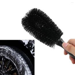 Car Sponge Cleaning Tool Auto Care Nylon Tire Rim Brush Plastic Handle Wheel Washing