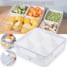 Storage Bottles Candy Box Case Round Four Grid Transparent Chocolate Sweet Decoration Gifts For Wedding Party