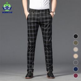 Men's Jeans Summer Casual Trousers Fashion Classic Stripe Plaid Black Solid Color High Quality Formal Suit Pants Male 30-38 220920