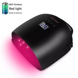 Nail Dryers 86W Rechargeable Lamp Wireless Gel Polish Dryer UV Curing s Manicure Pedicure Light Cordless LED 220921