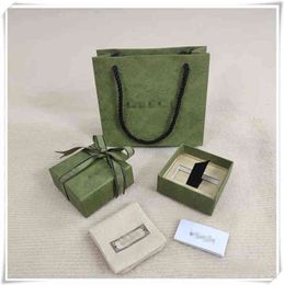 Jewellery Boxes green Accessories box Necklace packing earrings bracelet es are printed with