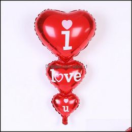 balloons for you NZ - Party Decoration 1 Pcs Wedding Romantic Heart Aluminium Film The Balloon I Love You Supplies Foil Balloons Drop Delivery 2021 Sport1 Dhlj0